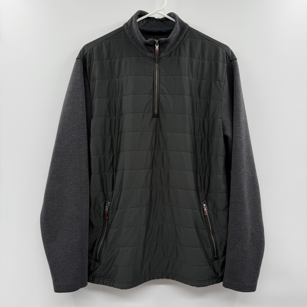 FLAWED - MENS POLO GOLF RALPH LAUREN QUILTED PULLOVER‎ QUARTER ZIP L